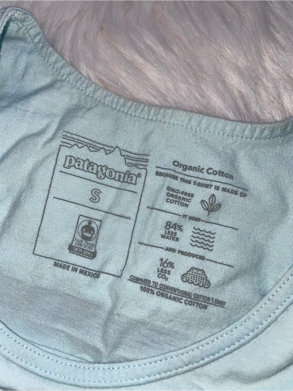 Patagonia line logo ridge organic cotton tank top men’s S small light blue shirt - Picture 4 of 6